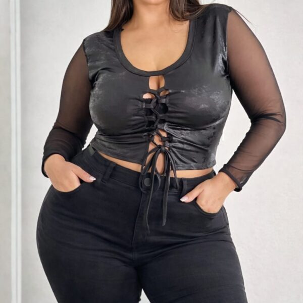 Blusa engomada tul
