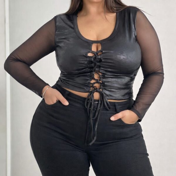 Blusa engomada tul