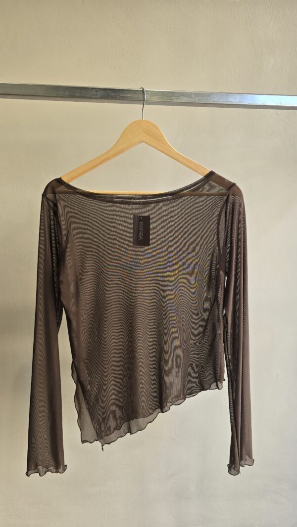 Blusa tul choco asimetrica