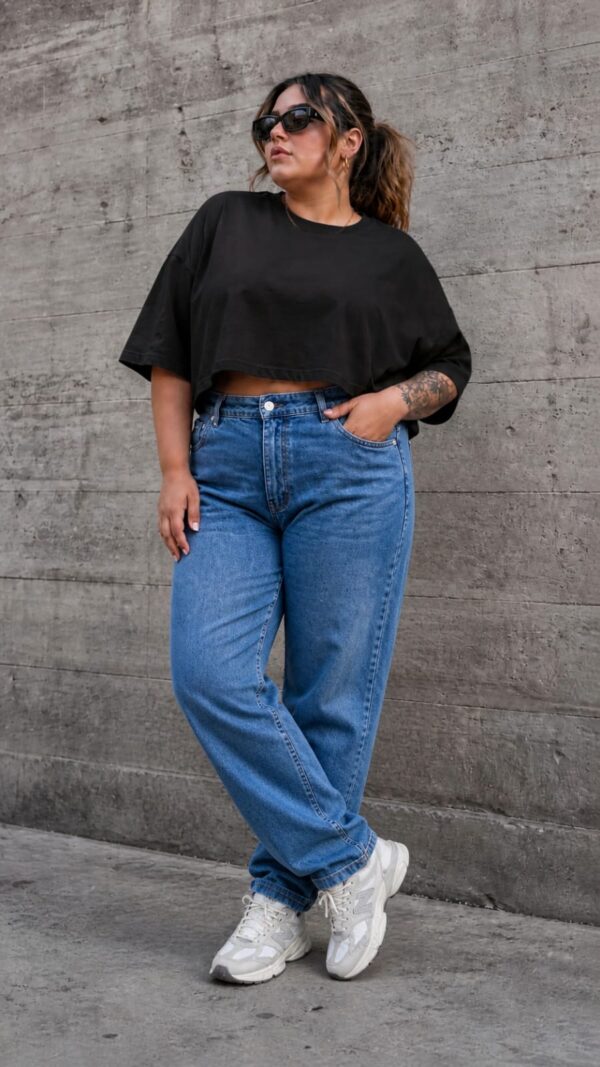 Remeras crop oversize