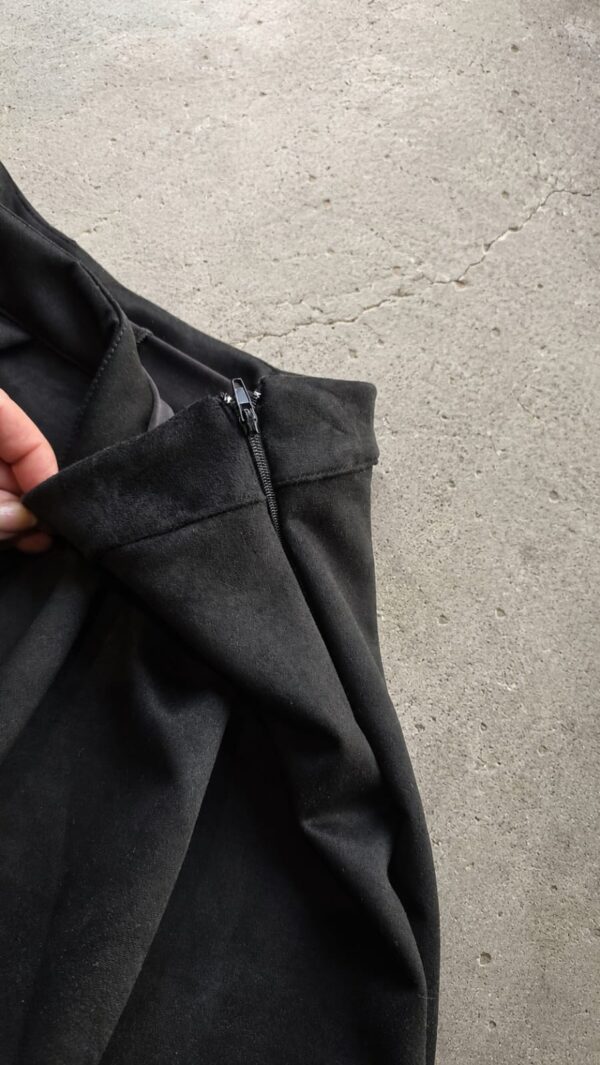Short pollera tableada gamuza