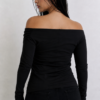 Blusa camiseta v cruzada