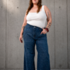 Jean wideleg strass
