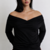 Blusa camiseta v cruzada