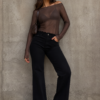 Blusa tul choco asimetrica